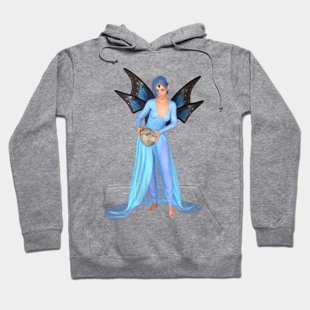 Aquarius woman girl fairy faerie elf water carrier Hoodie by Fantasyart123